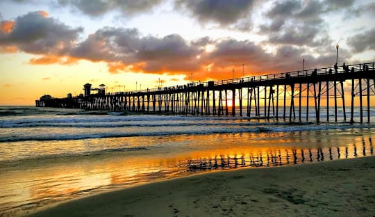 View of Oceanside, California